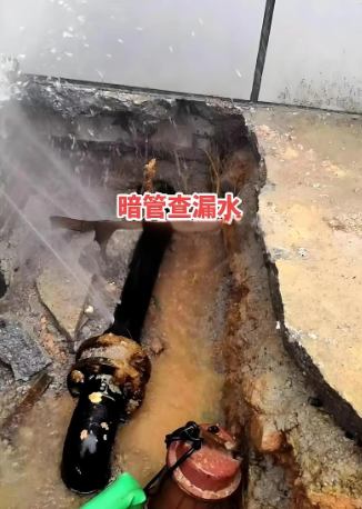 漏水检测现场图